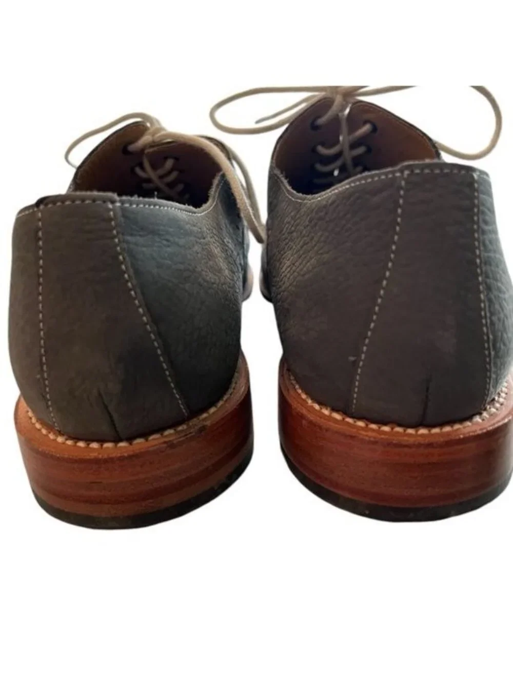 Michael Bastian Men’s Leather Upper Oxford Tie Shoes Size 11 Dark Gray